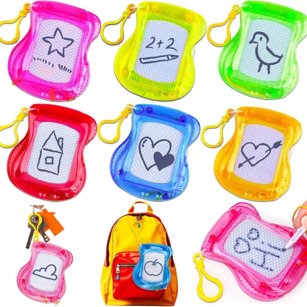 Bright Multi-Color Mini Drawing Boards - 16PCS for Kids Ages 4-12 Party Gifts!